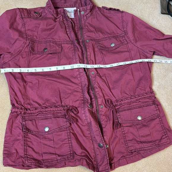 Mudd maroon military jacket - Picture 9 of 12